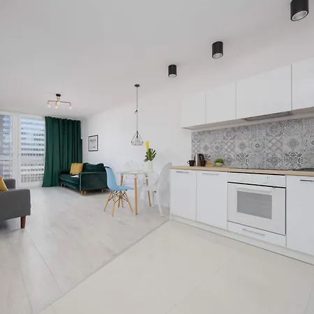 Modern Grzybowska Near Hala Mirowska By Renters アパート ワルシャワ